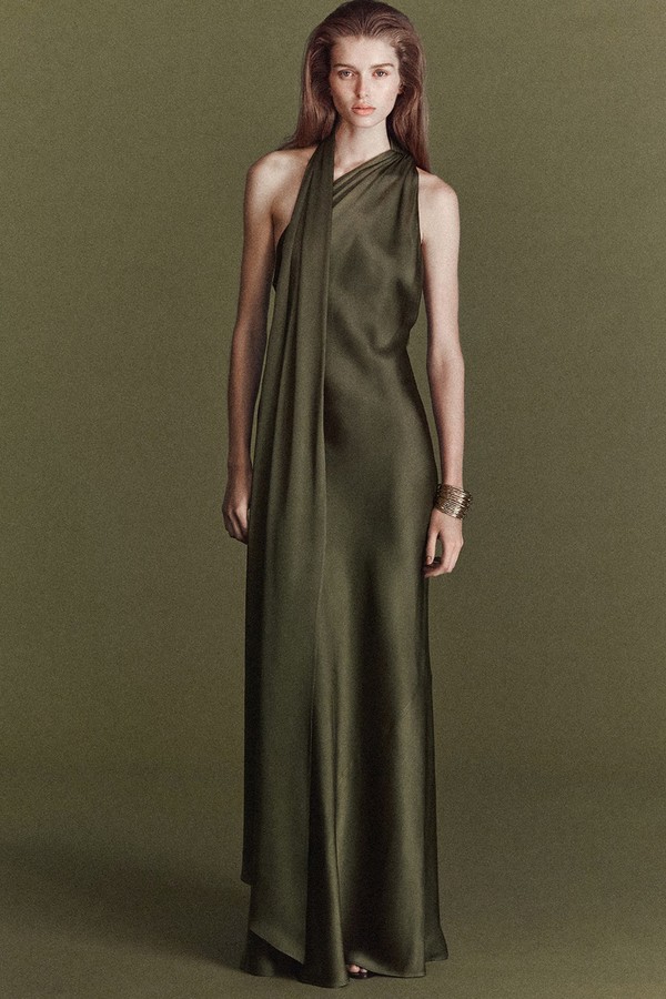 Asymmetrical Bow-Neck Dress from Mango