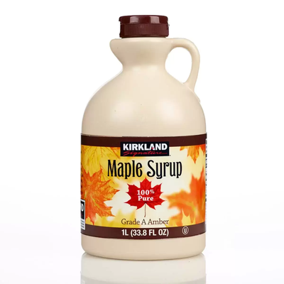 100% Pure Grade A Amber Maple Syrup  from Kirkland Signature