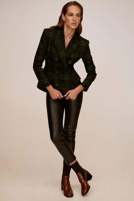 Slim-Fit Leather Trousers