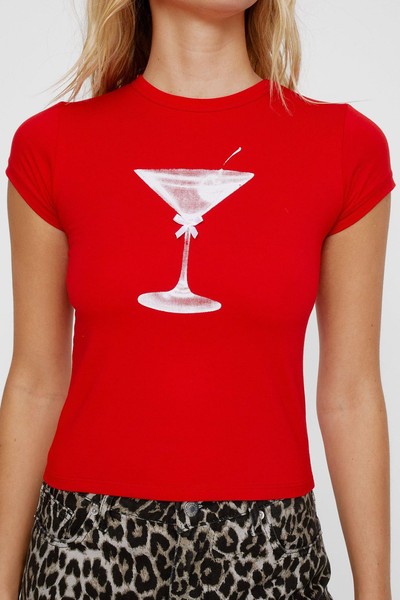 Cocktail Bow Graphic Baby T-Shirt from Nasty Gal