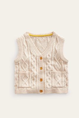 Cable Knitted Waistcoat