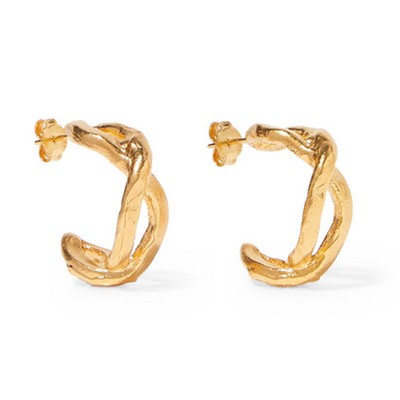 Gold-Plated Hoop Earrings from Alighieri