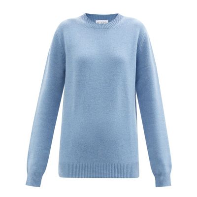 Crew-Neck Recycled-Cashmere Boyfriend Sweater from Raey