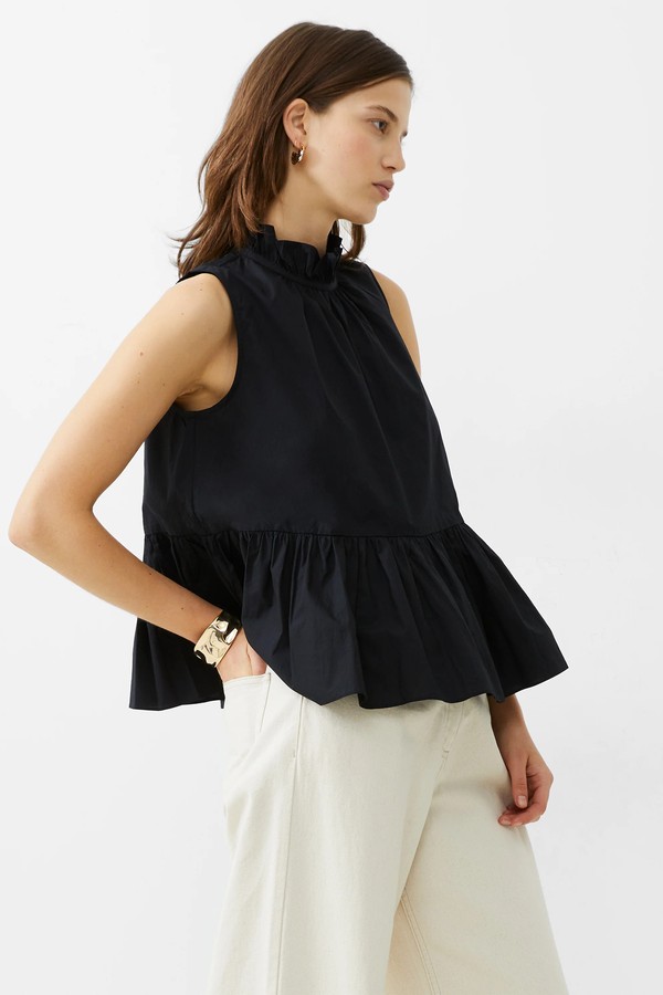 Rhodes-Poplin-Peplum-Top