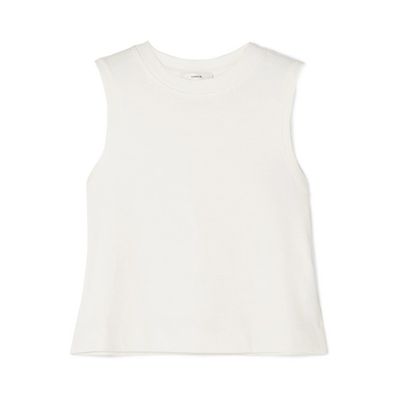 Cropped Cotton-Jersey Tank from Vince