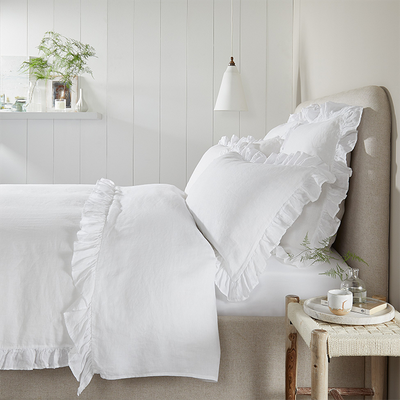 Kara Hemp Bed Linen Collection from The White Company