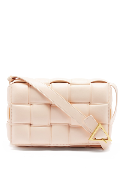 Cassette Intrecciato Leather Cross Body Bag from Bottega Veneta