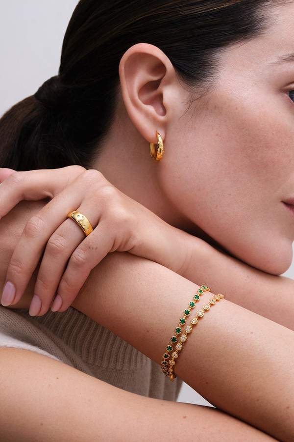 Celestial Tiny Star Hoop Earrings from Astley Clarke