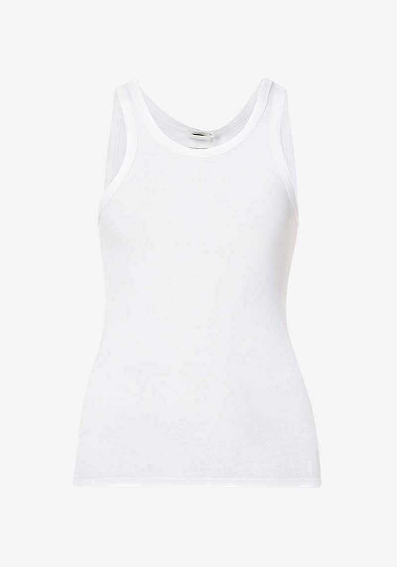 Fitted Organic-Cotton Knitted Tank Top from Bassike