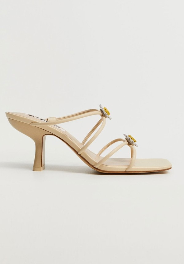 Flowered Heel Leather Sandals £49.99 from Mango