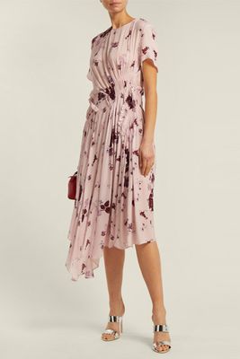 Lois Wildflower-Print Ruched Dress from Preen Line