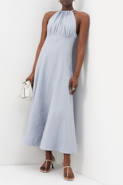 Chelsea Halterneck Linen Dress 