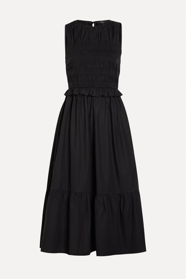 Rialto Smocked Cotton Midi Dress from Rails