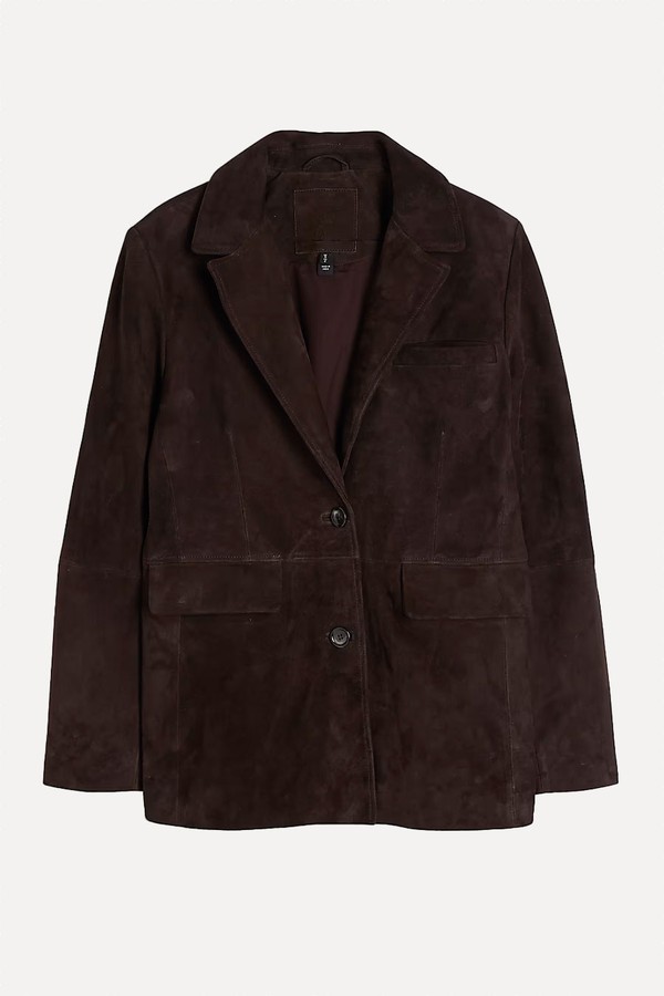 Premium Suede Blazer from River Island