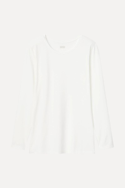 Crew Neck Long Sleeved Thermal Top from Uniqlo