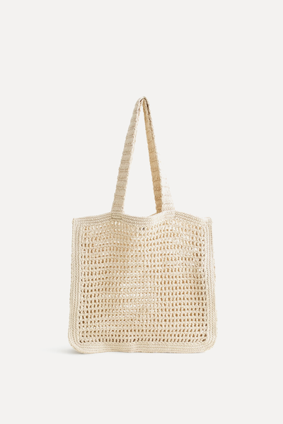Crochet-Style Tote Bag from Abercrombie