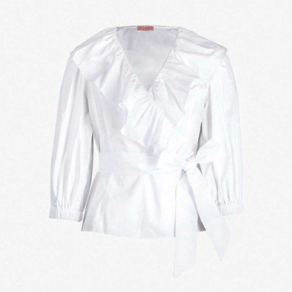 Erin Frilled Cotton Blouse from Kitri