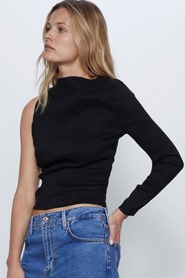 Asymmetric Top Black from Zara