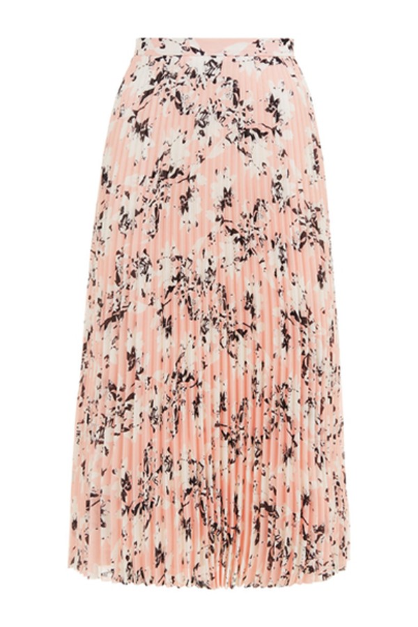 Floral Print Sunray Pleated Skirt from Jaeger