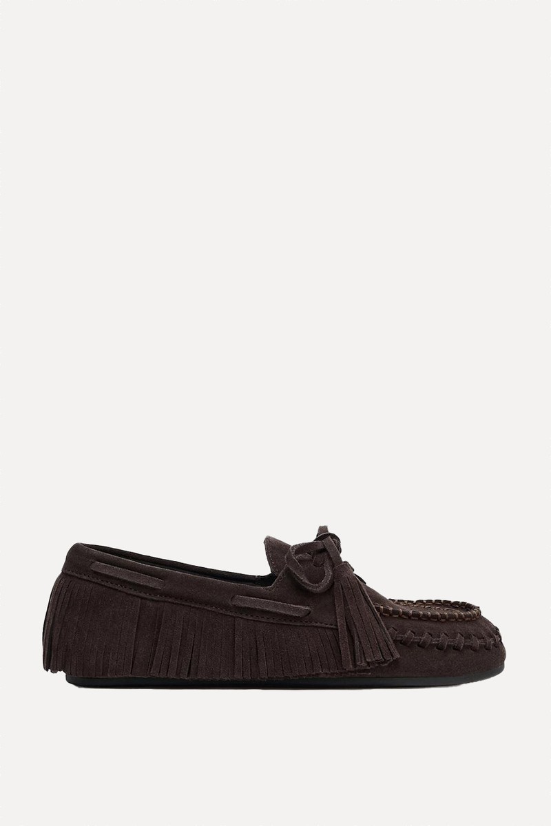 Split Suede Loafers from Zara