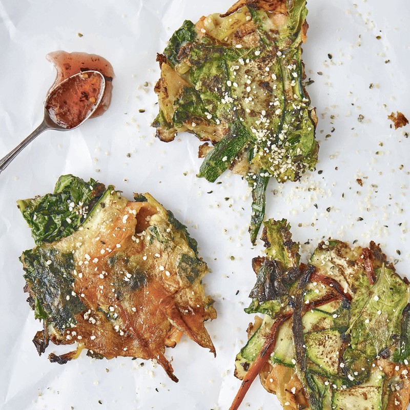 Veggie Fritters With Sweet Chilli Dip