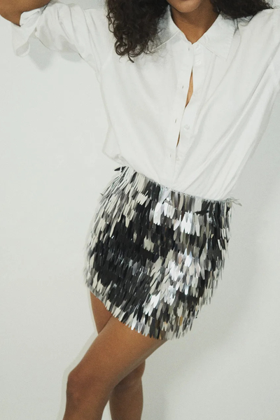 Mini Sequin Skirt from Na-Kd