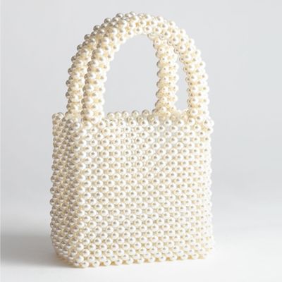 Pearlescent Beaded Clutch Bag from & Other Stories