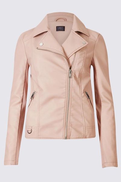 Faux Leather Biker Jacket from Marks & Spencer