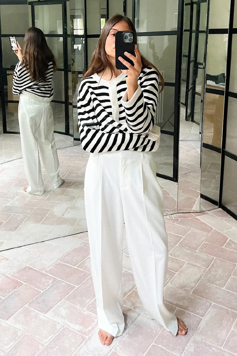 Heavy High Waist Suit Pants