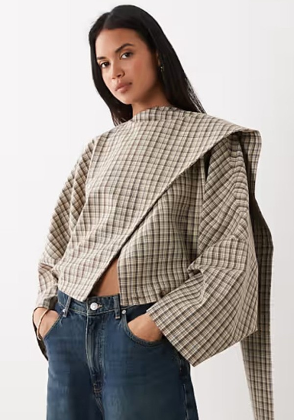 Wrap Scarf Batwing Jacket 