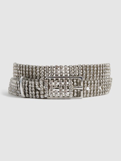 Cara Crystal Chainmail Belt