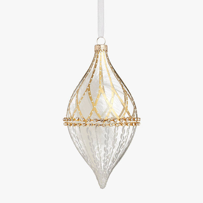 Luxe City Jewel Feather Finial Bauble