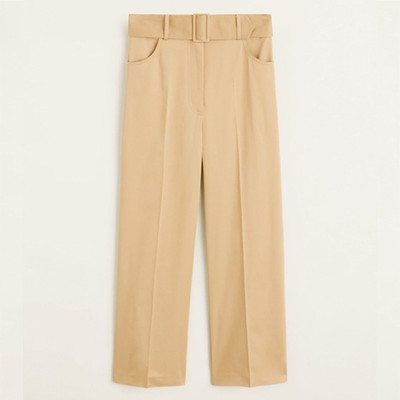 High-Waist Crop Trousers from Mango