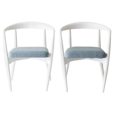 Modern White Dining Chairs from Lawrence Peabody
