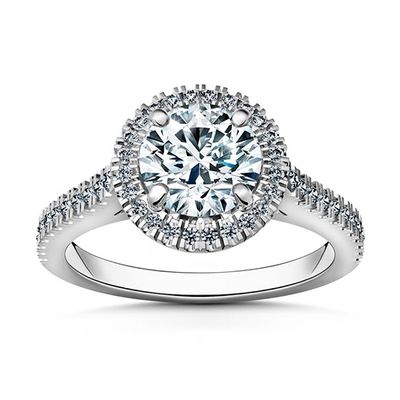 Vintage Halo Engagement Ring