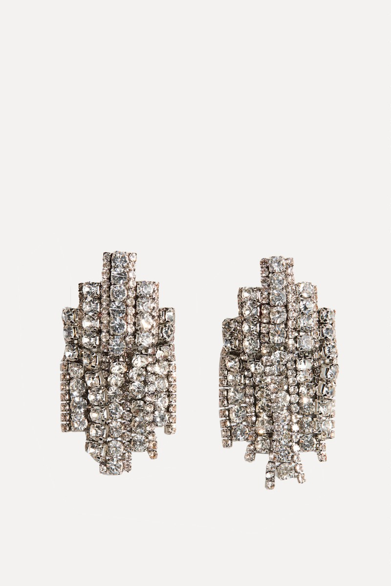 Rhinestone Earrings from H&M