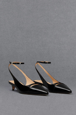 Leather Kitten-Heel Pumps from Charles & Keith