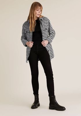 Tweed Relaxed Checked Shacket