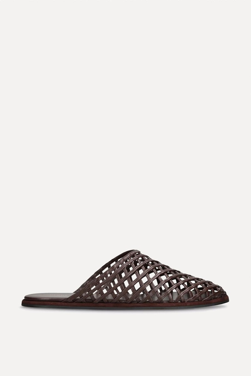Atik Woven Leather Mules from Neous