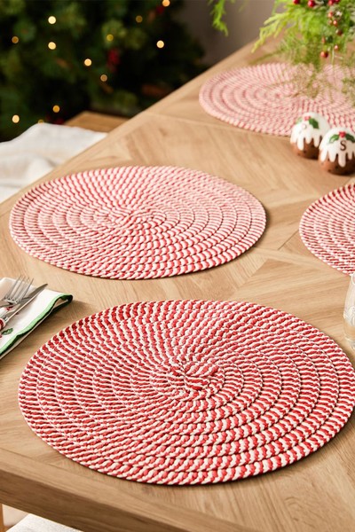 Candy Cane Christmas Placemats from NEXT