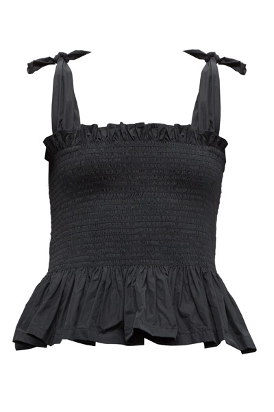 Megan Smocked Peplum Top from Molly Goddard