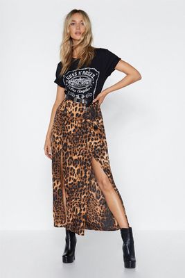 I Want It That Way Leopard Maxi Skirt