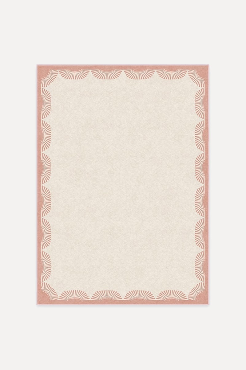 Gray Malin Fringe Pink & Ivory Rug from Ruggable