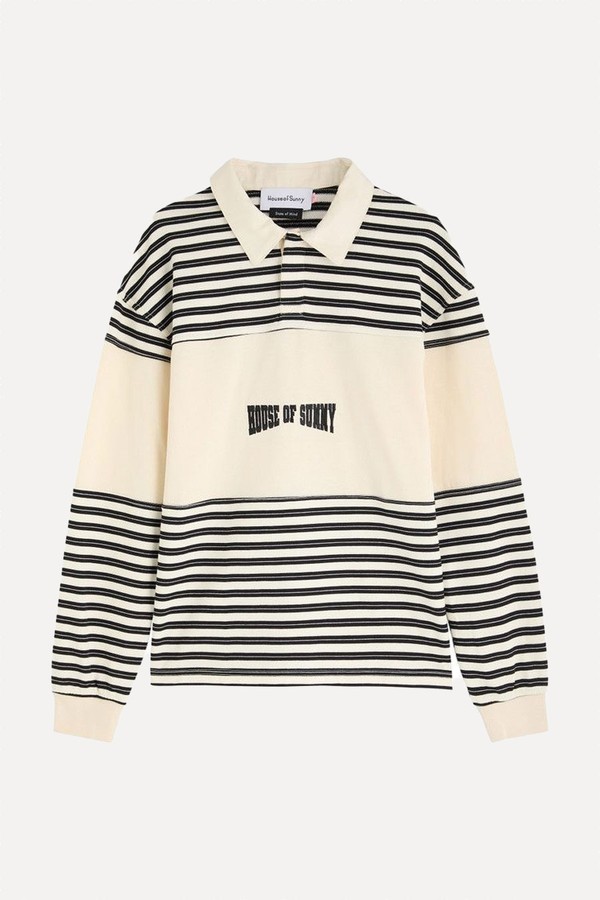 Stripe Power Cotton Rugby Shirt from House Of Sunny