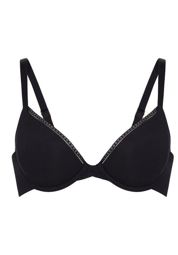 The Go To Demi Bra In Second Skin Black