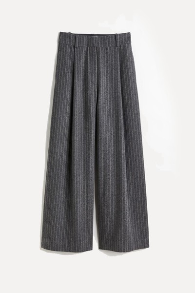 Tailored Wool Blend Trousers from H&M