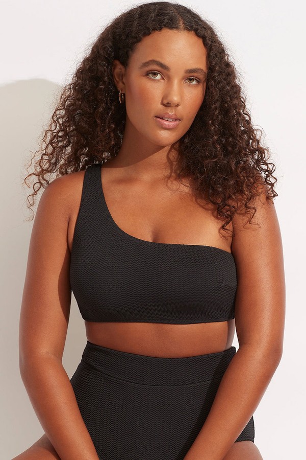 Sea Dive One Shoulder Bikini Top
