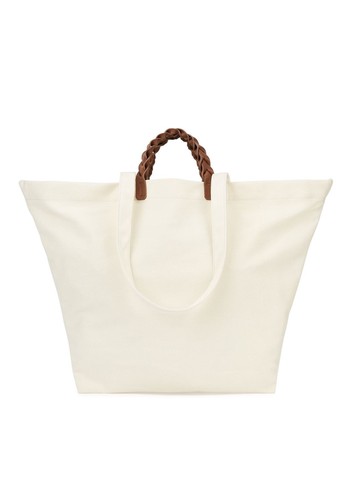 Bossa Ivory Canvas Tote from Hereu