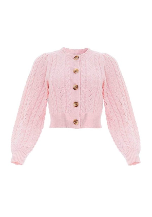Pretty Cable Short Cardigan from Needle & Thread