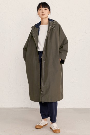 Cotton Blend Waterproof Hooded Parka Coat from Seasalt Cornwall